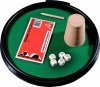 Kości Pokerowe z Tacką, Kubkiem i Bloczkiem - Zestaw od Piatnik